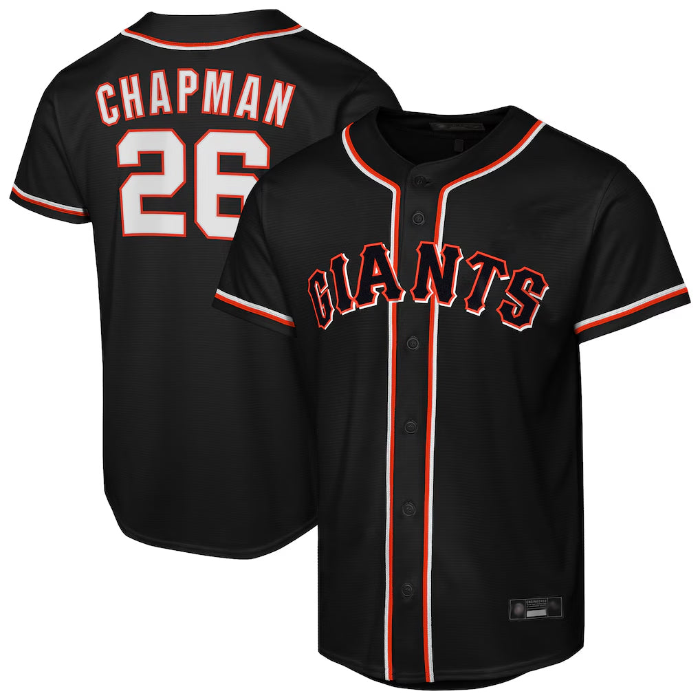 Kooe SF.Giants #26 Matt Chapman Player Black Fashion Out Home Limited Stitched Jerseys