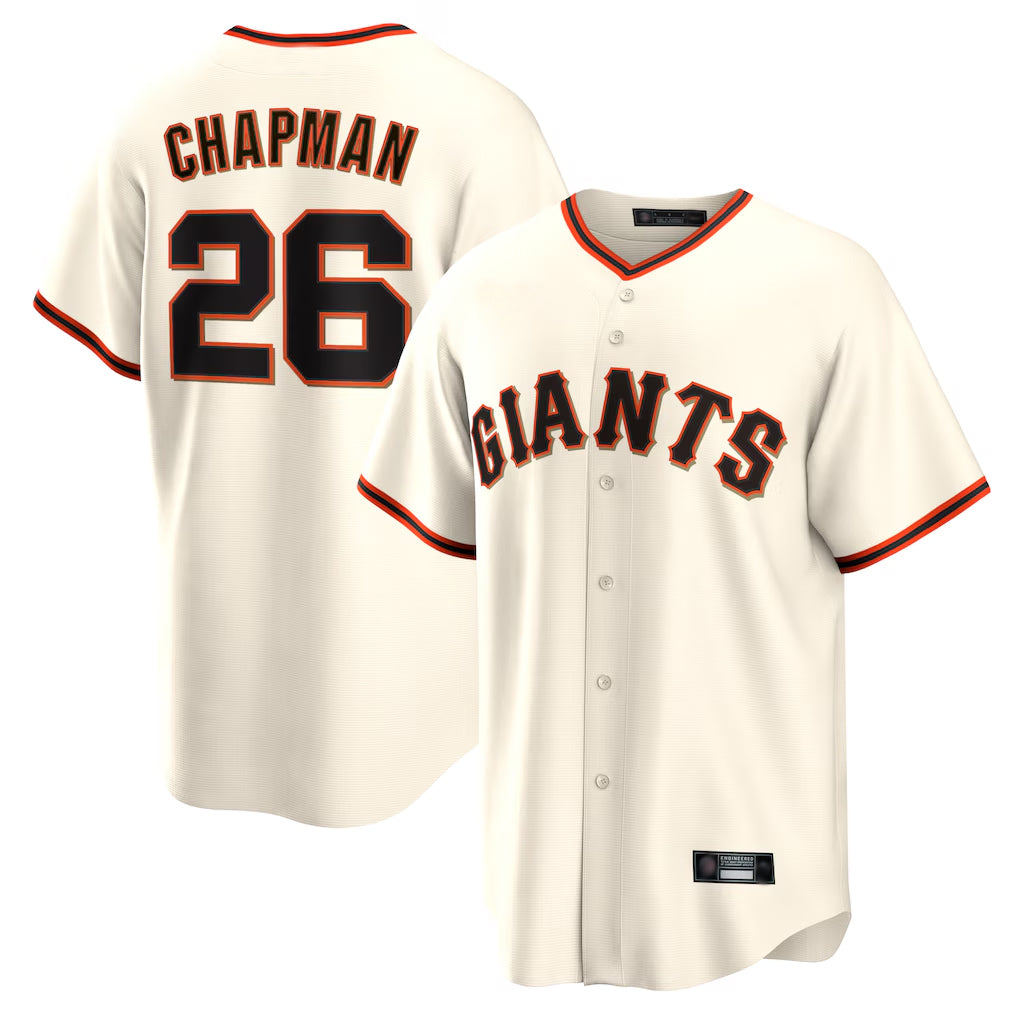 Kooe SF.Giants #26 Matt Chapman Player Cream Home Game Stitched Jerseys