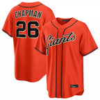 Kooe SF.Giants #26 Matt Chapman Player Orange Home Game Stitched Jerseys