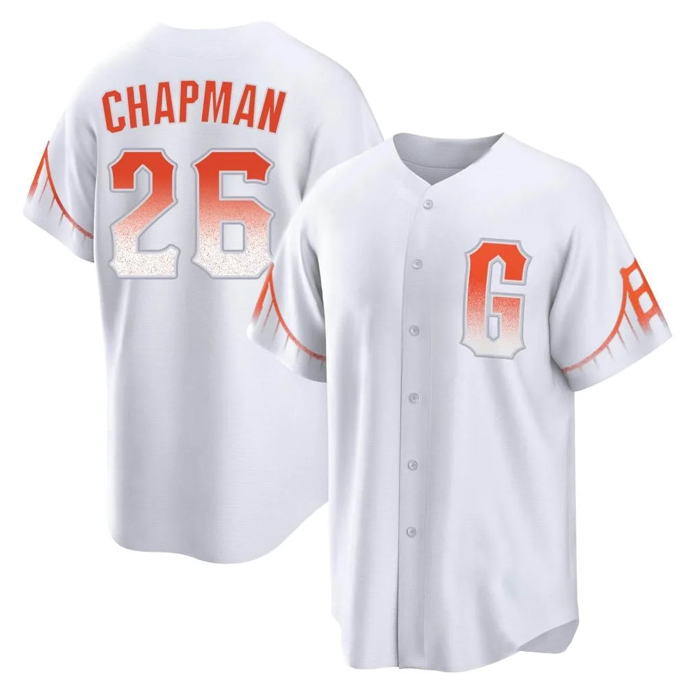 Kooe SF.Giants #26 Matt Chapman Player White City Connect Home Game Stitched Jerseys