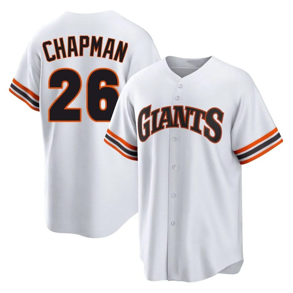 Kooe SF.Giants #26 Matt Chapman Player White Throwback Cooperstown Collection Home Game Stitched Jerseys