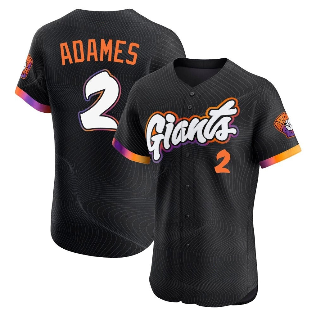 Kooe SF.Giants #2 Willy Adames Player Black 2025 City Connect Home Limited Elite Stitched Jerseys