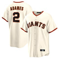 Kooe SF.Giants #2 Willy Adames Player Cream Home Game Stitched Jerseys