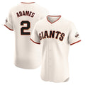 Kooe SF.Giants #2 Willy Adames Player Cream Home Limited Elite Stitched Jerseys