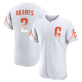 Kooe SF.Giants #2 Willy Adames Player White City Connect Home Limited Elite Stitched Jerseys