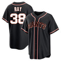 Kooe SF.Giants #38 Robbie Ray Player Black Fashion Out Home Limited Stitched Jerseys