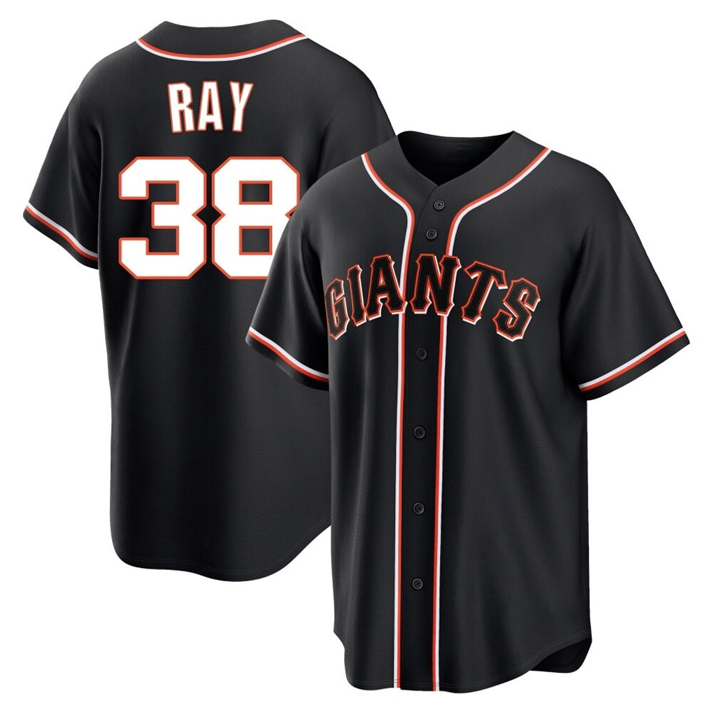 Kooe SF.Giants #38 Robbie Ray Player Black Fashion Out Home Limited Stitched Jerseys