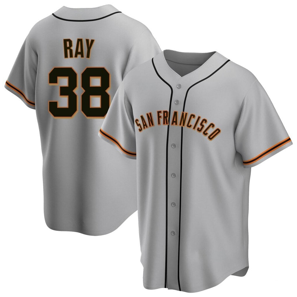 Kooe SF.Giants #38 Robbie Ray Player Gray Home Game Stitched Jerseys