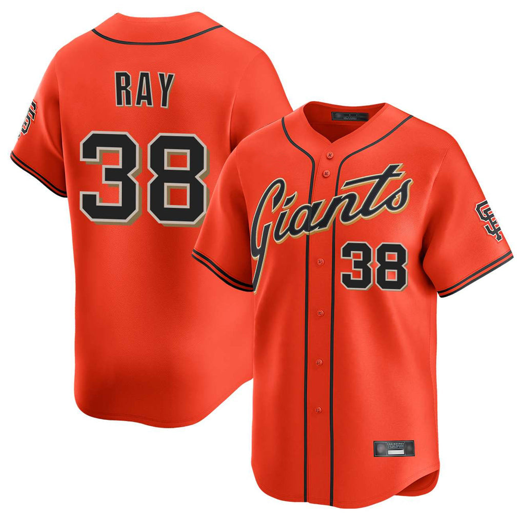 Kooe SF.Giants #38 Robbie Ray Player Orange Home Limited Stitched Jerseys