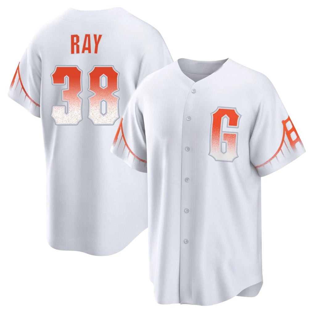 Kooe SF.Giants #38 Robbie Ray Player White City Connect Home Game Stitched Jerseys