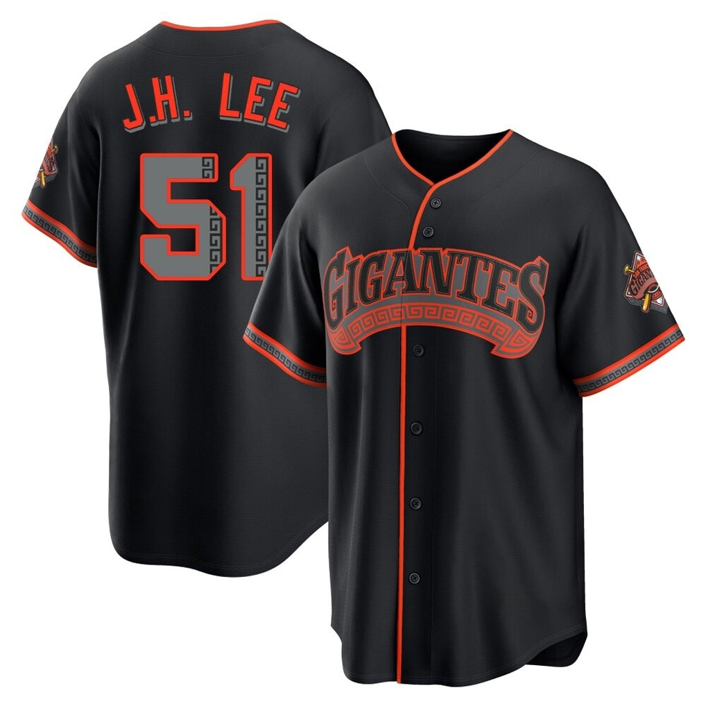 Kooe SF.Giants #51 Jung Hoo Lee Player  Black Alternate Limited Stitched Jerseys