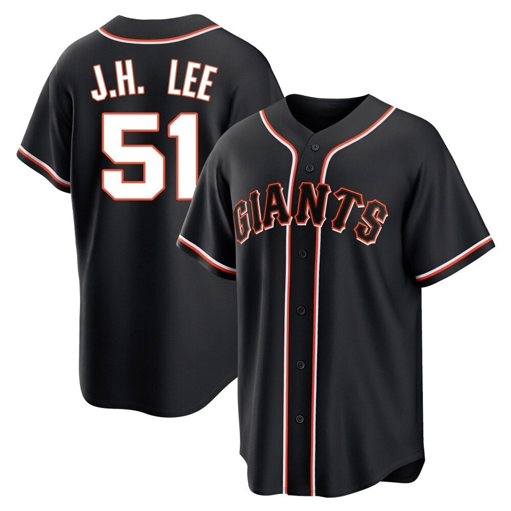 Kooe SF.Giants #51 Jung Hoo Lee Player Black Fashion Out Home Limited Stitched Jerseys