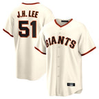 Kooe SF.Giants #51 Jung Hoo Lee Player Cream Home Game Stitched Jerseys