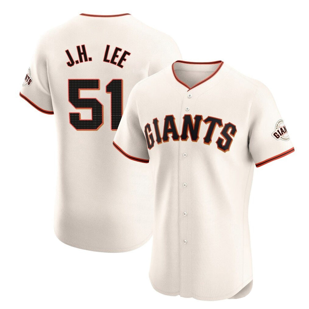 Kooe SF.Giants #51 Jung Hoo Lee Player Cream Home Limited Elite Stitched Jerseys
