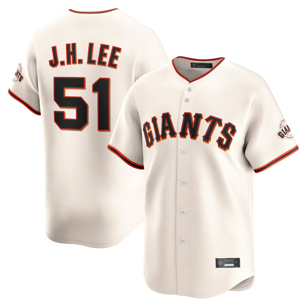 Kooe SF.Giants #51 Jung Hoo Lee Player Cream Home Limited Stitched Jerseys