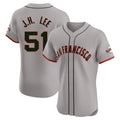 Kooe SF.Giants #51 Jung Hoo Lee Player Gray Home Limited Elite Stitched Jerseys
