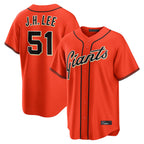 Kooe SF.Giants #51 Jung Hoo Lee Player Orange Home Game Stitched Jerseys