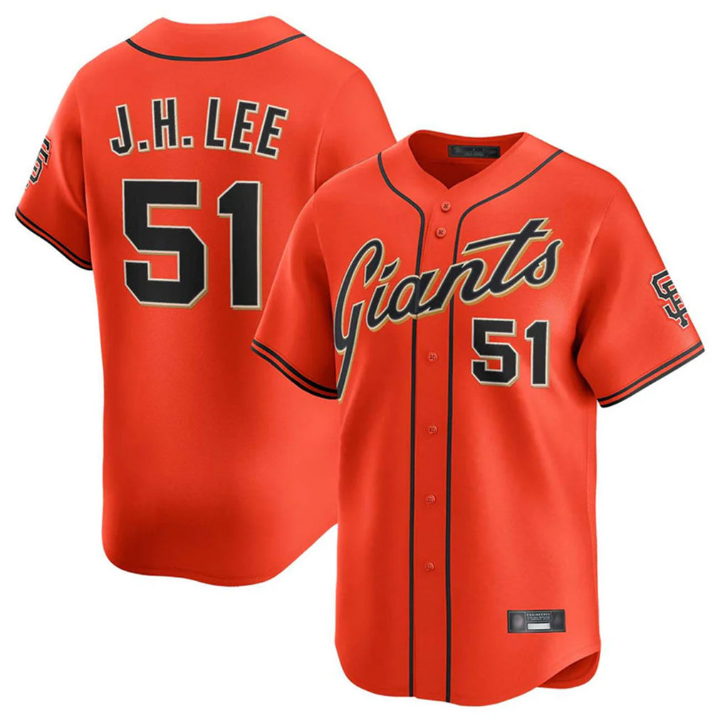 Kooe SF.Giants #51 Jung Hoo Lee Player Orange Home Limited Stitched Jerseys