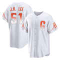 Kooe SF.Giants #51 Jung Hoo Lee Player White City Connect Home Game Stitched Jerseys