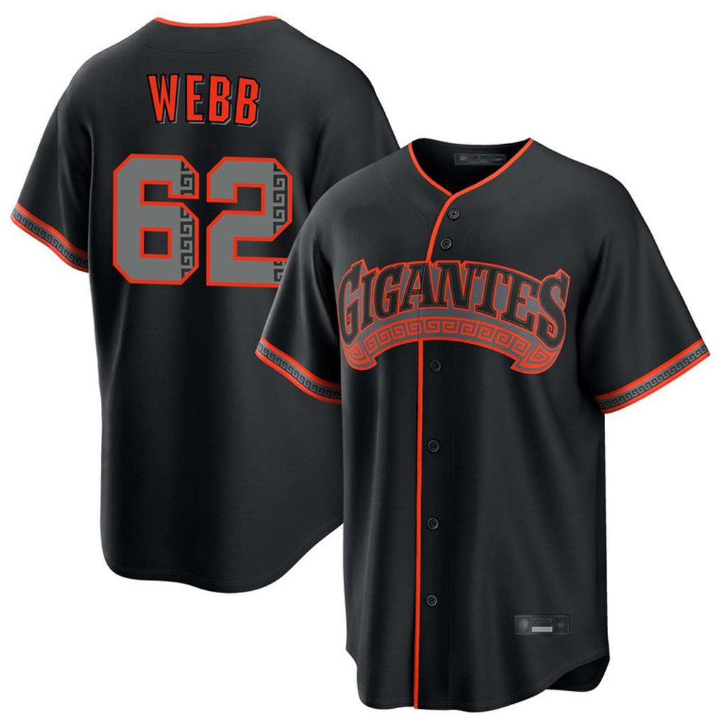 Kooe SF.Giants #62 Logan Webb Player Black Alternate Limited Stitched Jerseys