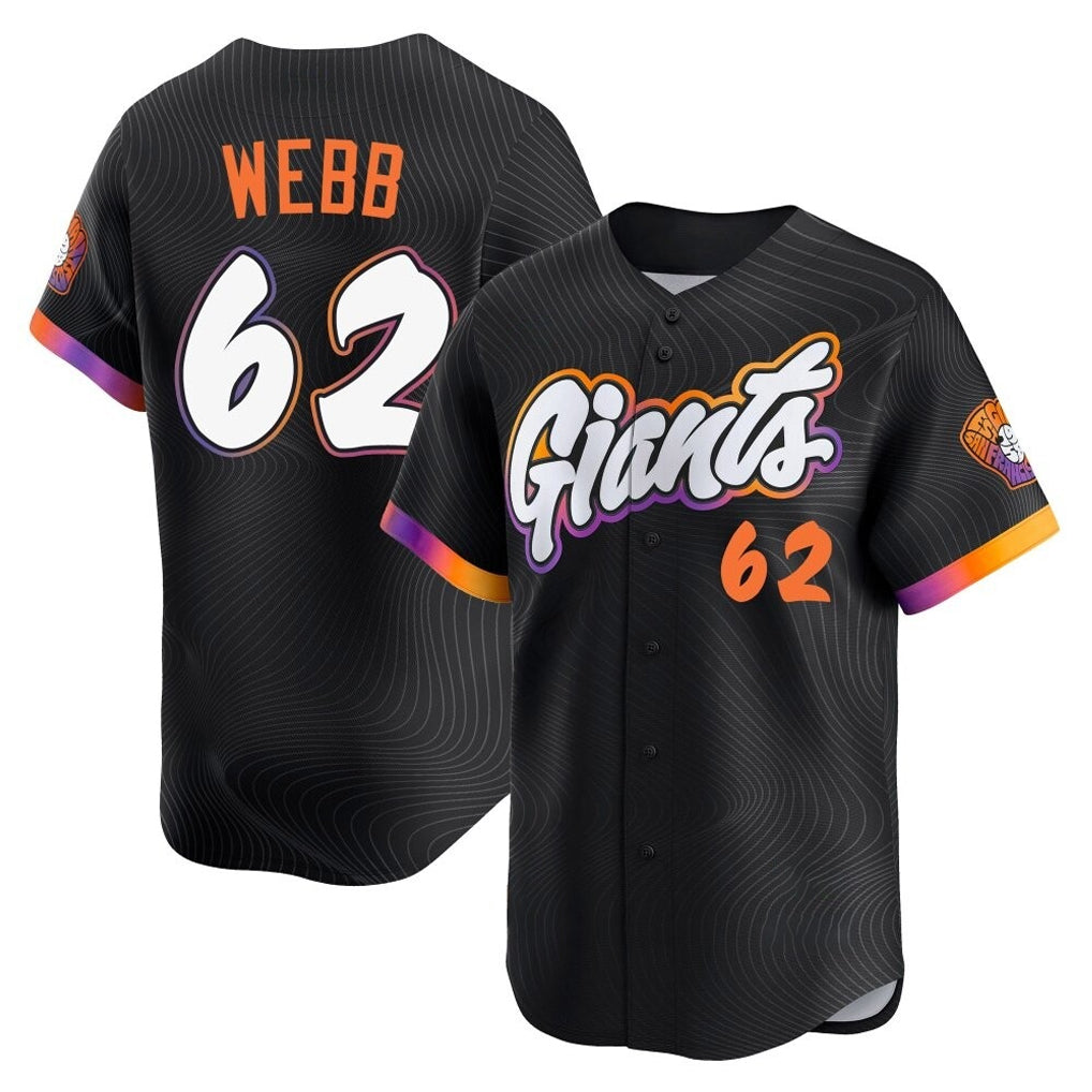 Kooe SF.Giants #62 Logan Webb Player Black City Connect Home Limited Stitched Jerseys