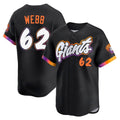 Kooe SF.Giants #62 Logan Webb Player Black City Connect Home Limited Stitched Jerseys