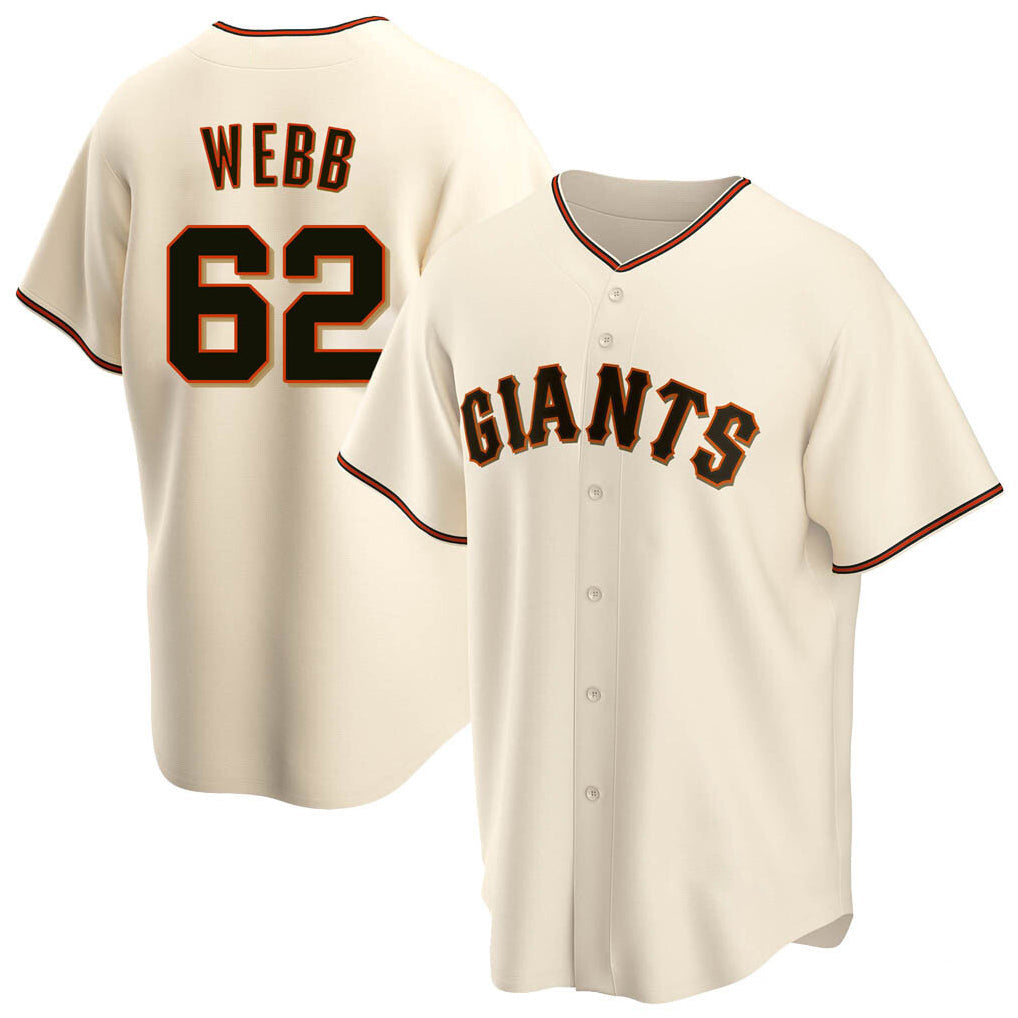 Kooe SF.Giants #62 Logan Webb Player Cream Home Game Stitched Jerseys