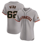 Kooe SF.Giants #62 Logan Webb Player Gray Home Limited Elite Stitched Jerseys