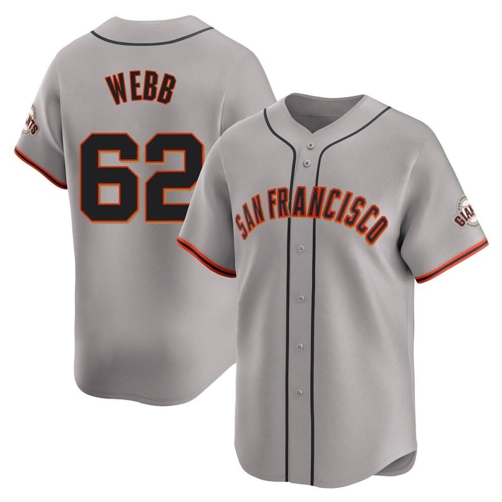 Kooe SF.Giants #62 Logan Webb Player Gray Home Limited Stitched Jerseys