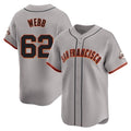 Kooe SF.Giants #62 Logan Webb Player Gray Home Limited Stitched Jerseys