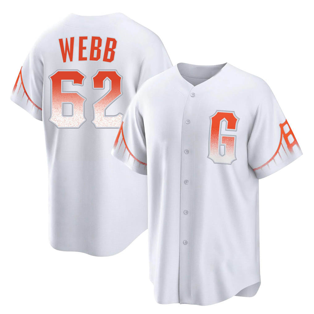 Kooe SF.Giants #62 Logan Webb Player White City Connect Home Game Stitched Jerseys