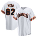 Kooe SF.Giants #62 Logan Webb Player White Home Game Stitched Jerseys
