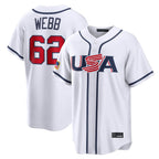 Kooe SF.Giants #62 Logan Webb Player White USA 2026 World Classic Road Limited Stitched Jerseys