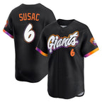 Kooe SF.Giants #6 Daniel Susac Player Black 2025 City Connect Home Limited Stitched Jerseys