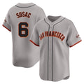 Kooe SF.Giants #6 Daniel Susac Player Gray Home Limited Stitched Jerseys
