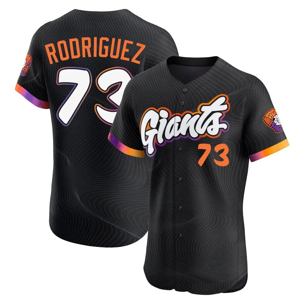 Kooe SF.Giants #73 Randy Rodriguez Player Black City Connect Home Limited Elite Stitched Jerseys