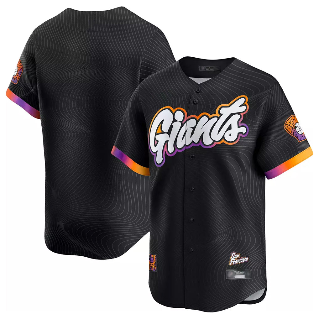 Kooe SF.Giants Blank Player Black City Connect Limited Vapor Stitched Jerseys