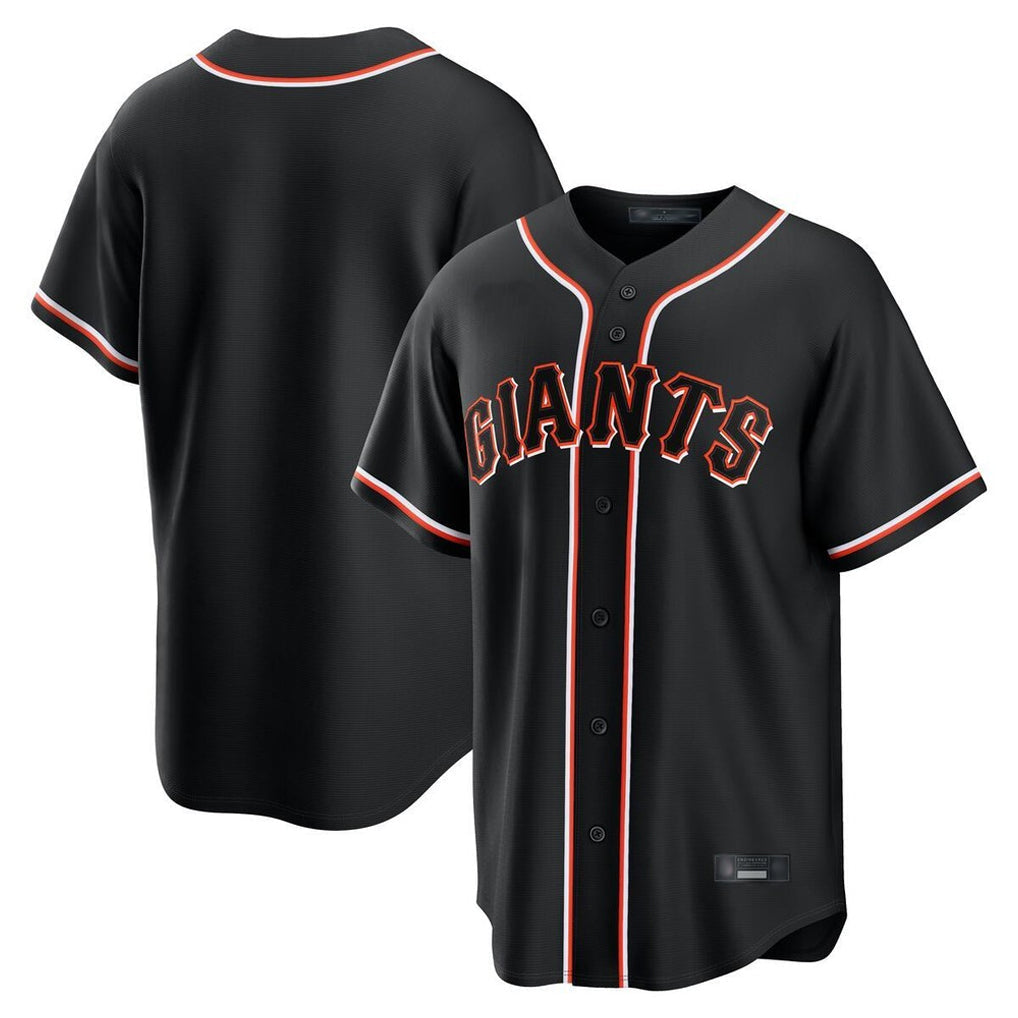 Kooe SF.Giants Blank Player Black Fashion Home Game Stitched Jerseys