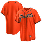 Kooe SF.Giants Blank Player Orange Alternate Replica Game Stitched Jerseys