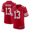 Kooe SFr.49ers #13 Brock Purdy Player Scarlet Replica Game Stitched Jerseys