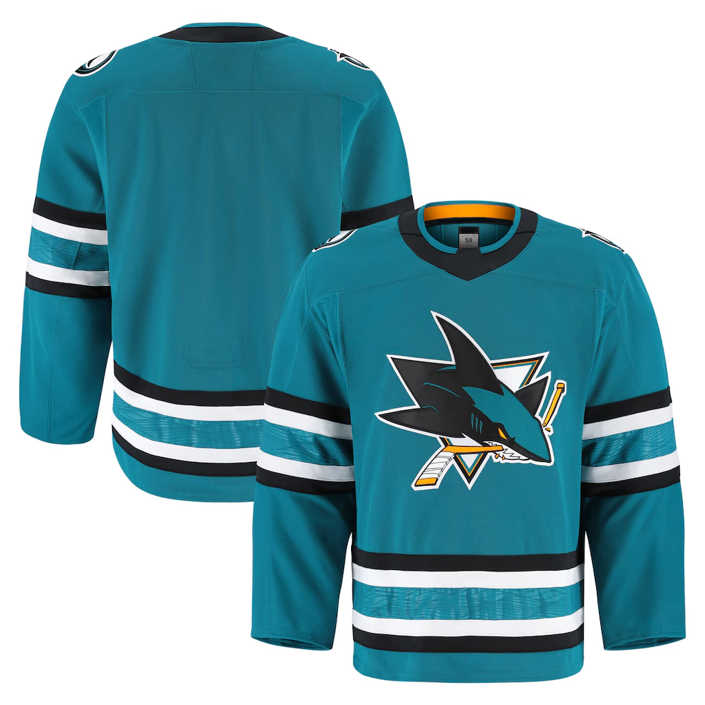 Kooe S.Jose Sharks Teal Home Authentic Pro Jerseys