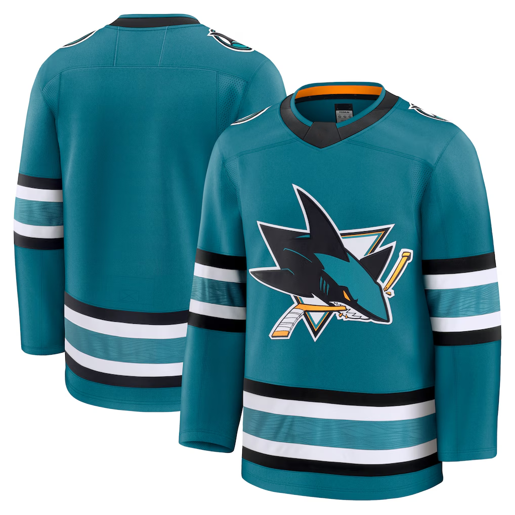 Kooe S.Jose Sharks Teal Home Premium Jerseys