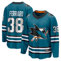Kooe S.Jose Sharks #38 Mario Ferraro Teal Home Breakaway Player Jerseys