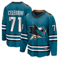 Kooe S.Jose Sharks #71 Macklin Celebrini Teal Home Breakaway Jerseys