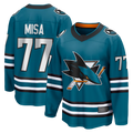 Kooe S.Jose Sharks #77 Michael Misa Teal Breakaway Jerseys