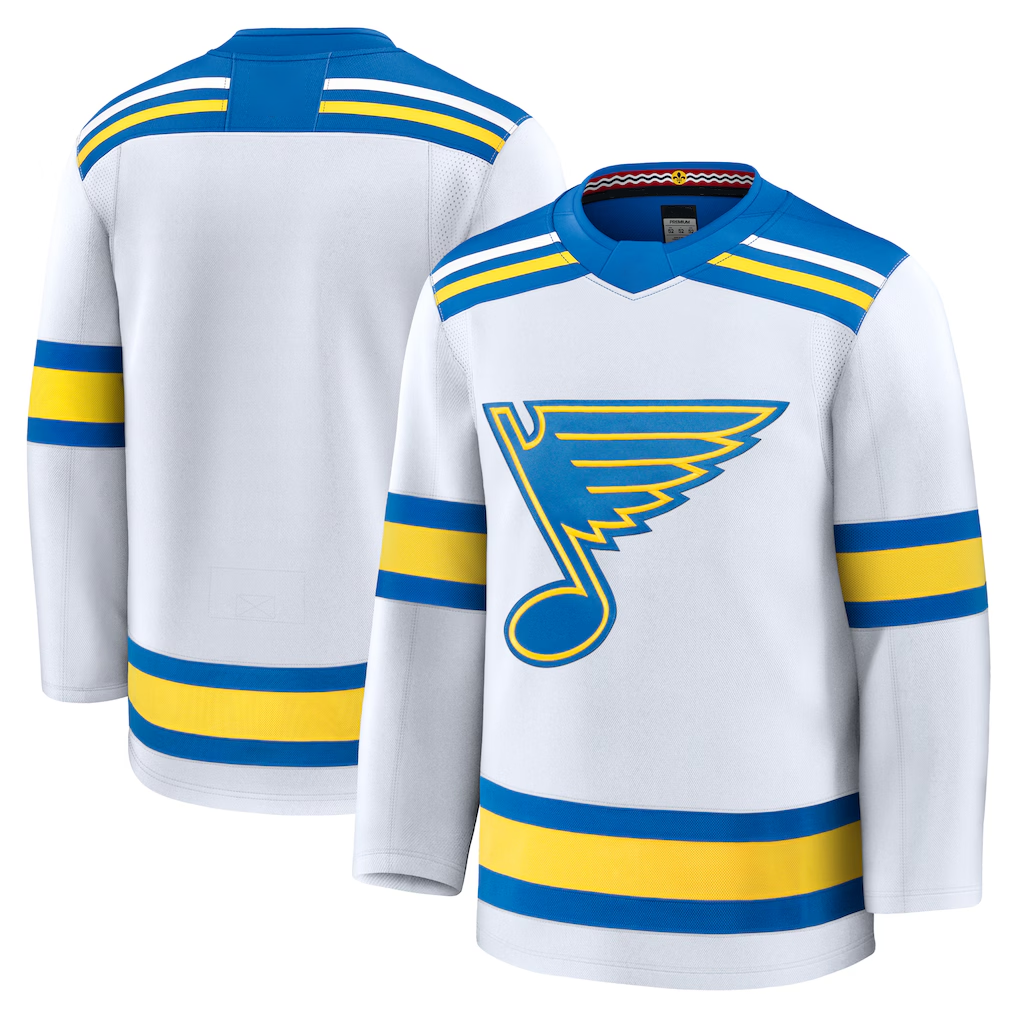 Kooe St.L.Blues White Away Premium Jerseys