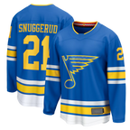 Kooe St.L.Blues #21 Blues Jimmy Snuggerud Blue Home Breakaway Jerseys