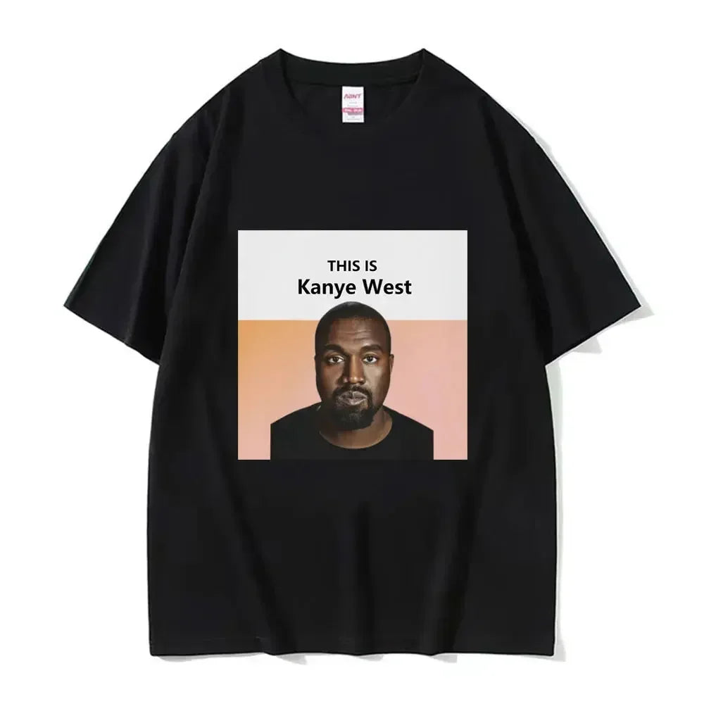 Cheap T-shirt Jerseys Funny Kanye West Meme T-Shirt Men's Vintage Hip Hop Rap Style Tshirt Men Women Short Sleeve T Shirt Streetwear