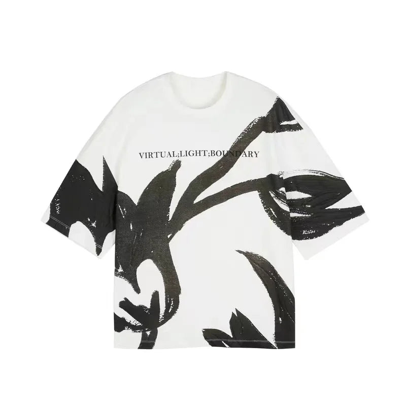 Cheap T-shirt Jerseys New Y2k T Shirt For Men Fashion Summer Hawaii Streetwear Pullover Vintage Clothes T-Shirts Short Sleeve Oversized Loose O Neck