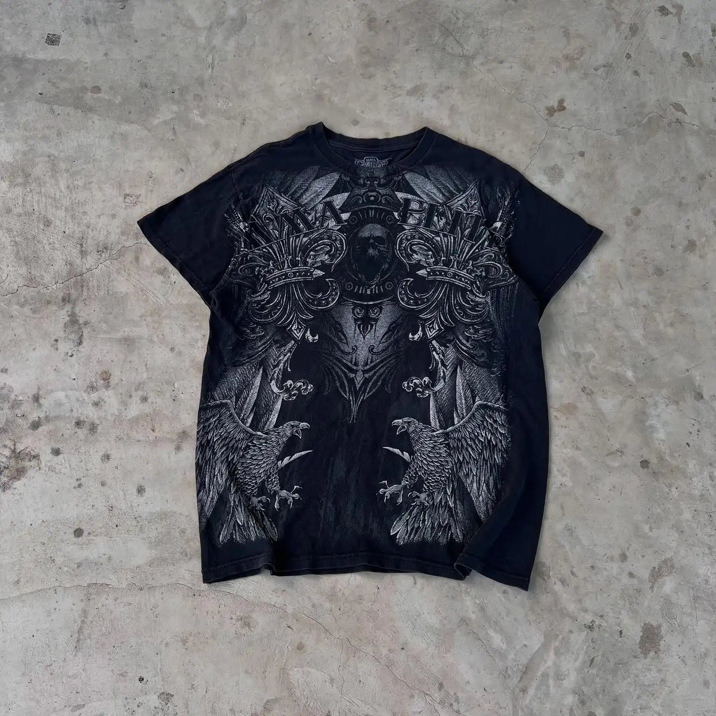 Cheap T-shirt Jerseys MMA ELITE Cross Skull Print Green Y2K T Shirt Men Loose Fit Streetwear Graphic Tee Oversized Glow Dark Party Ins Popularity Tops